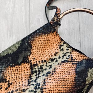 snake skin bag
