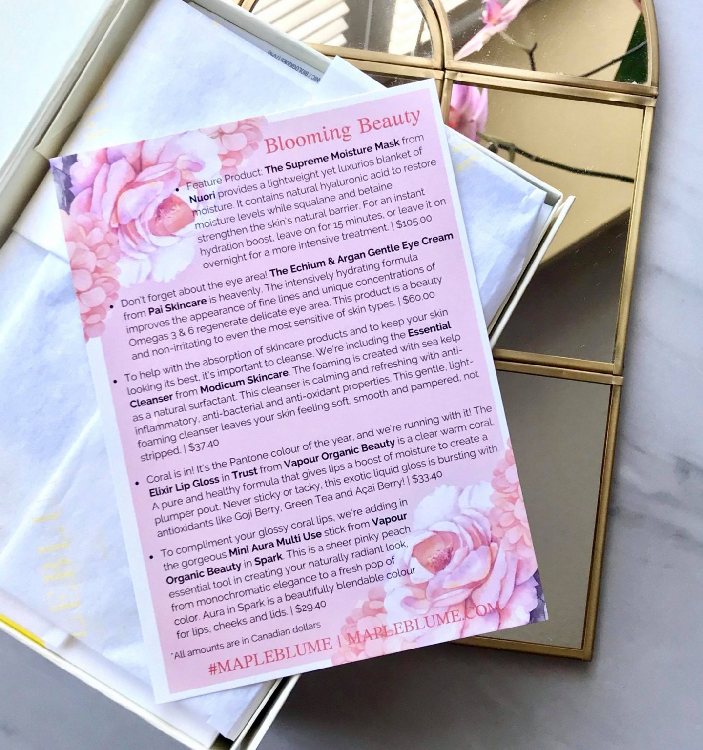 product & price list - over 260.00 worth!