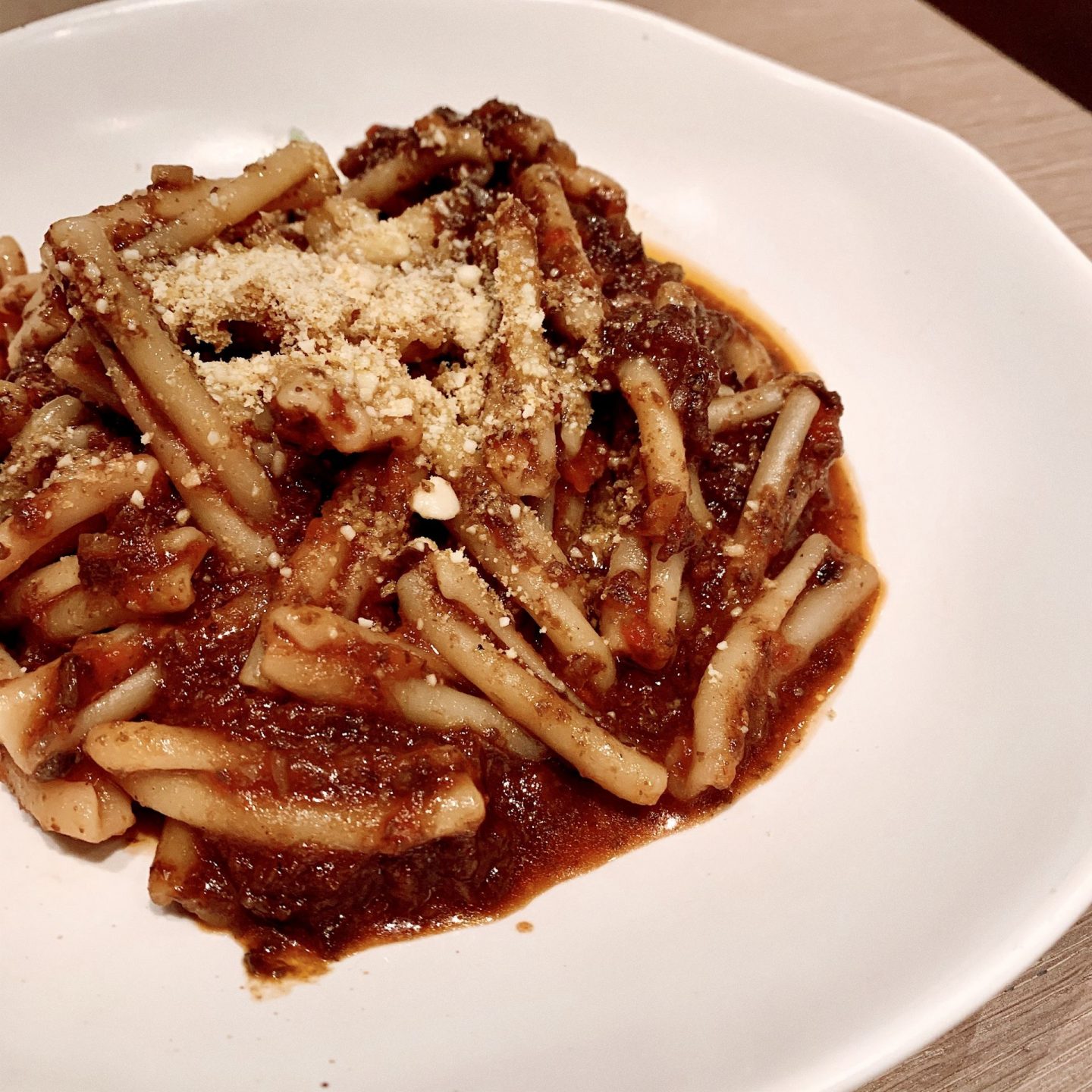 GEMELLI MUSHROOM BOLOGNESE