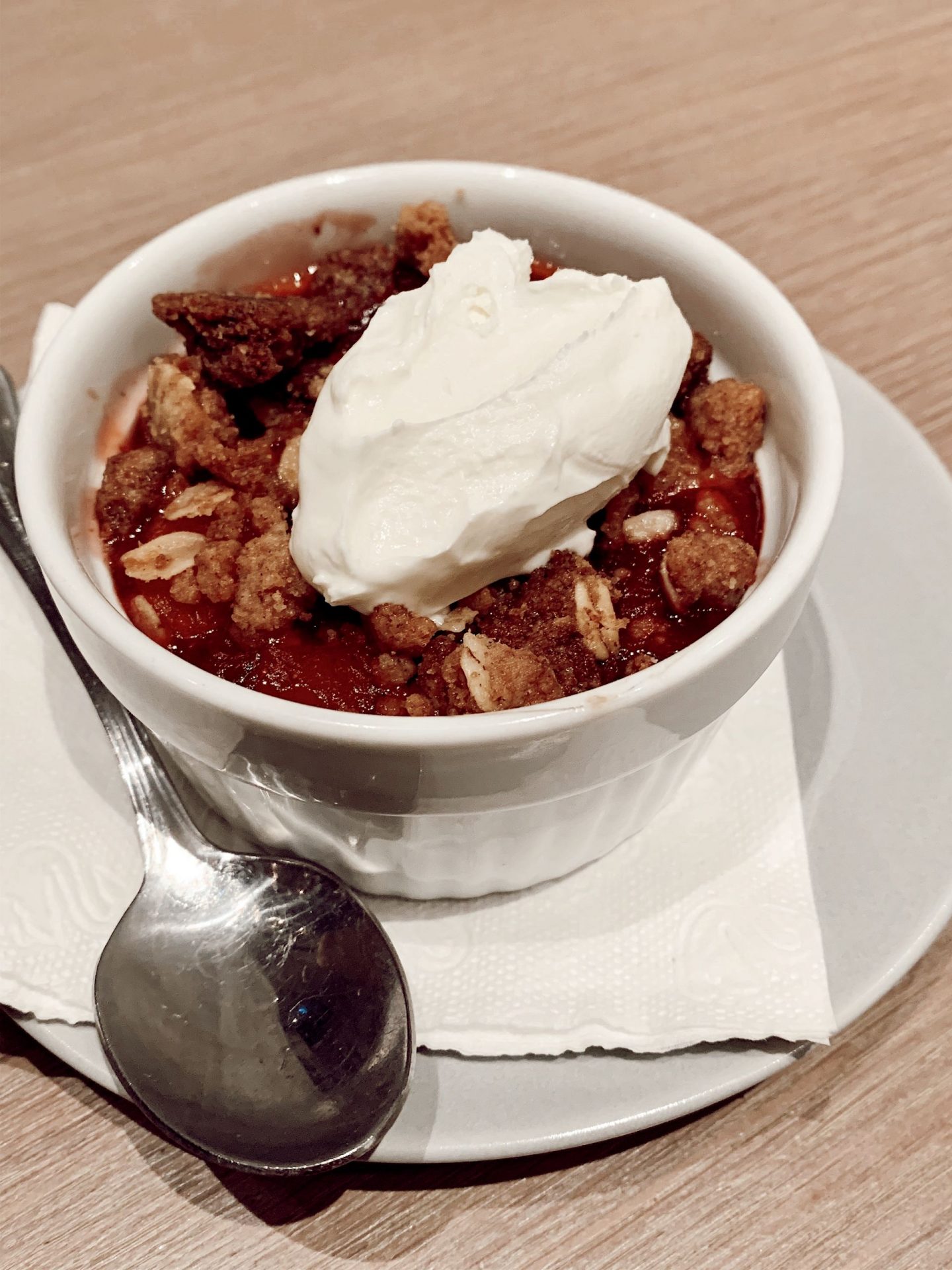 STRAWBERRY/PEACH CRUMBLE