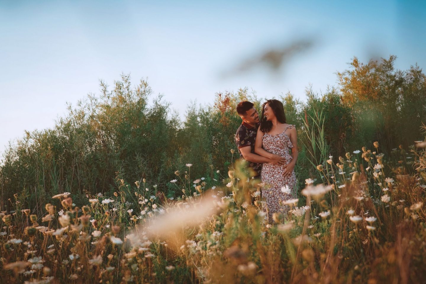 Adam and Ayla's engagement at the farm during covid