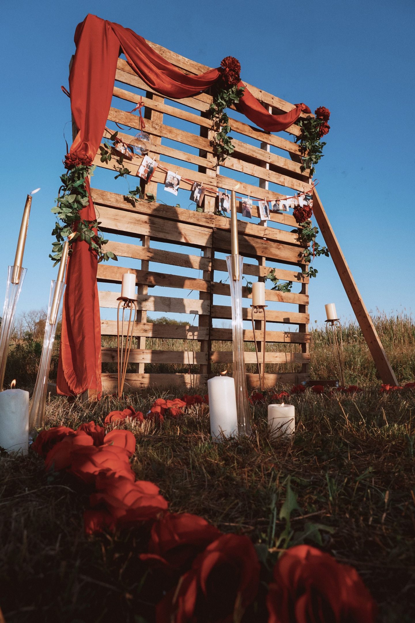 Adam and Ayla's engagement at the farm during covid