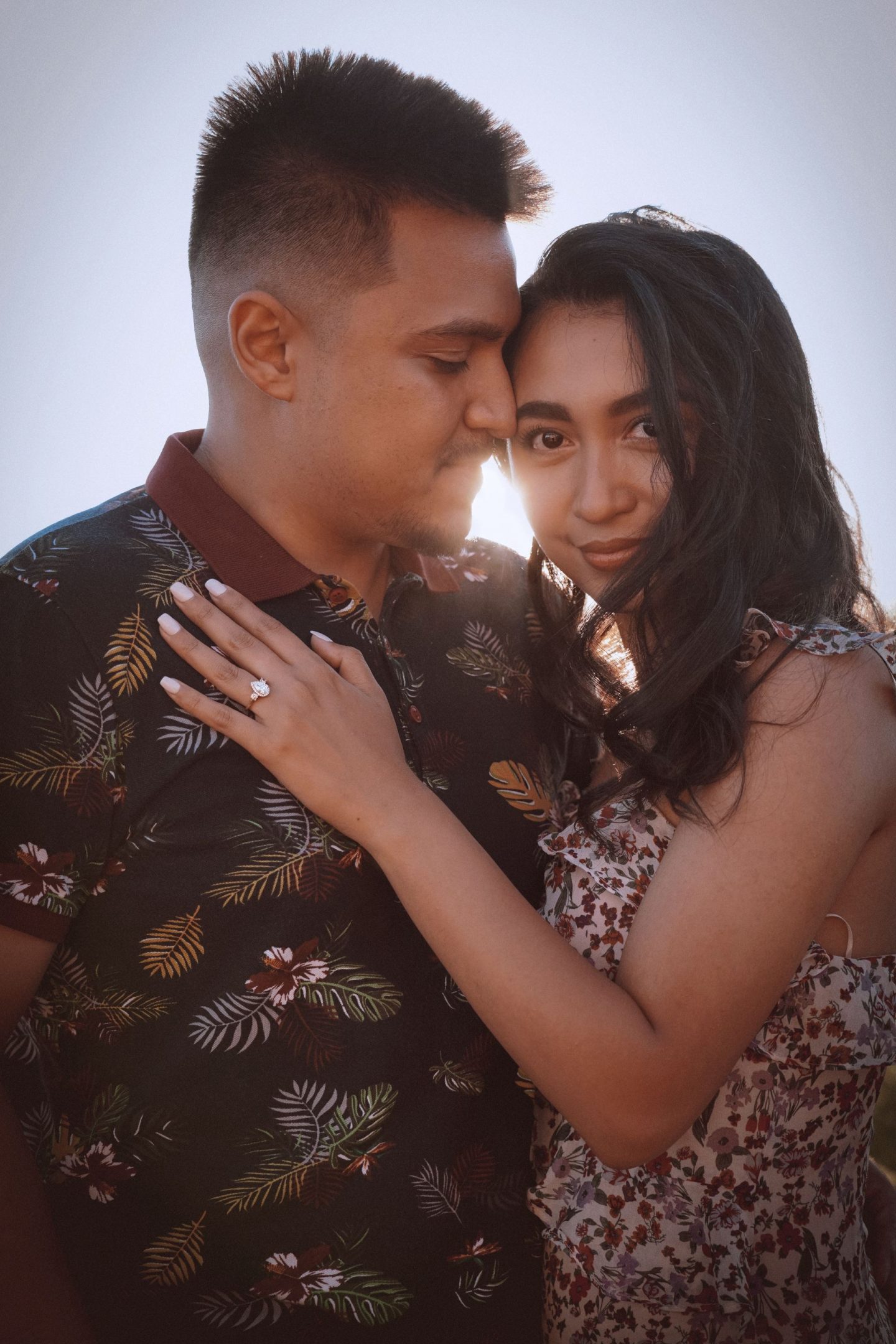 Adam and Ayla's engagement at the farm during covid