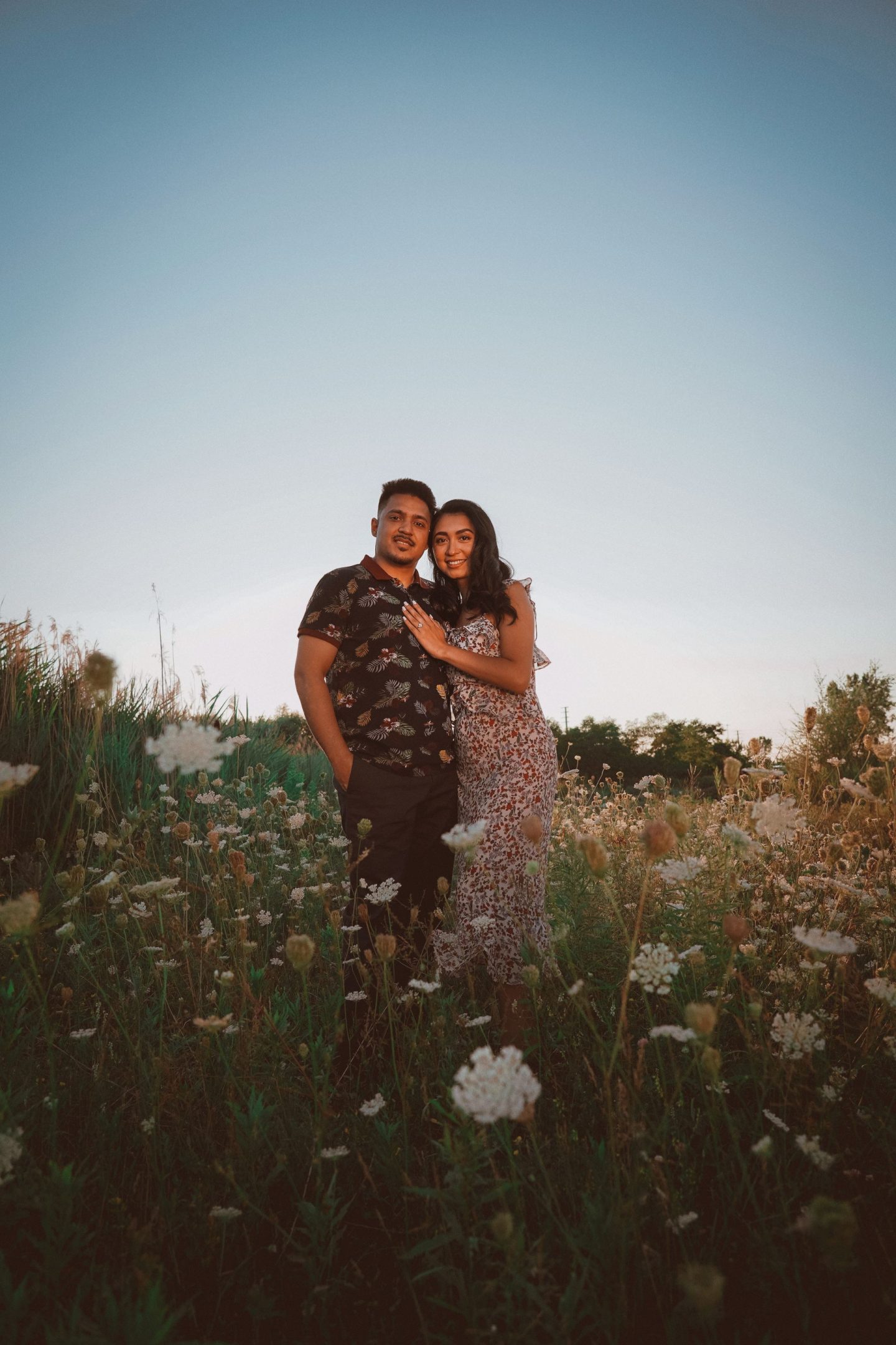 Adam and Ayla's engagement at the farm during covid