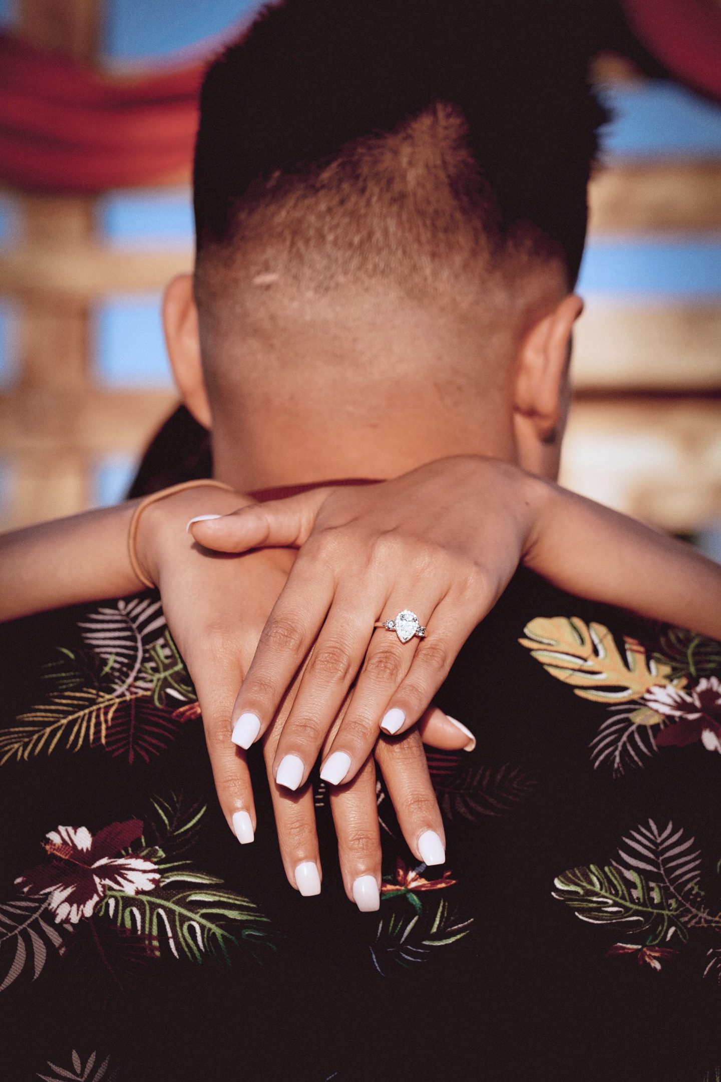 Adam and Ayla's engagement at the farm during covid