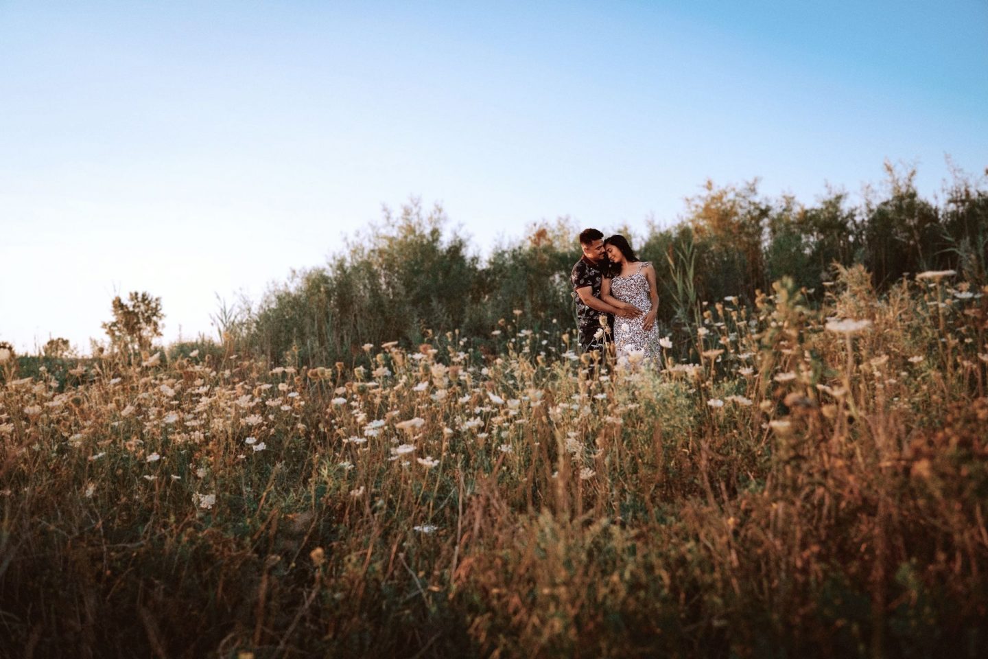 Adam and Ayla's engagement at the farm during covid